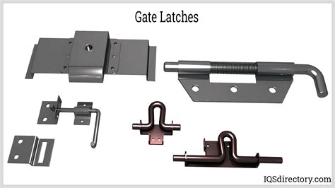 different types of gate latches.